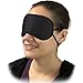 OptiSex Luxe Satin Double Strap Eye Mask, Classic Black