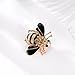 Kercisbeauty Bee Rhinestones Gold Brooch Pin for Women Teen Girls Delicate Collar Pin Badge Gift Girlfriend Birthday Gift Her Party Accessories Unisex Brooch for Backpacks Men Suit