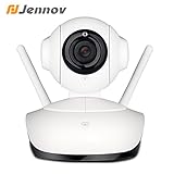 Jennov Wireless WiFi IP Security Camera HD 1080P Home Surveillance System Indoor For Baby Pet Monitor With MicroSD Card Slot, IR Night Vision, Two Way Audio, Two Antenna, Motion Detection
