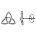 Small Stainless Steel Celtic Trinity Stud Earrings Triquetra, available in two sizes
