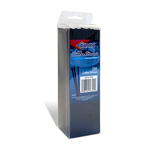 Diamond 4878916300 Disposable Coffee Stirrers, Black Diamond 4878916300 Disposable Coffee Stirrers, Black