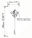 Salutto Lance Suit Lapel Stick Brooch Pin Silver