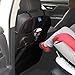Funbliss Car Back Seat Protector, Waterproof Seat Back Cover Organizer Auto Kick Mats with 3 Large Pocket Storage, Auto and Child Safety Seat Accessories(2 Pack)