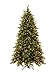 National Tree 6.5 Foot Frosted Berry Memory-Shape Tree with Cones, Red Berries, 600 Dual LED Lights with PowerConnect System and 9 Function Footswitch, Hinged (FRB3-302PD-65M)