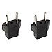 ANRANK U-E1020905AK US USA to EU Europe Travel AC Power Socket Plug Adapter Adaptor Converter (Black, 2-Pack)