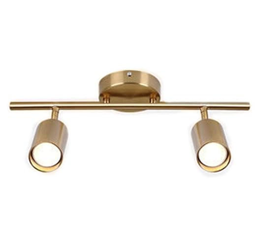 PoJu Luz de Techo LED, proyector de Techo Giratorio de Bronce ...