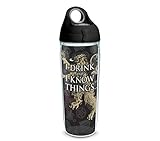 Tervis 1252406 HBO Game of Thrones - House Lannister Insulated Travel Tumbler with Wrap & Lid, 24 oz Water Bottle - Tritan, Clear