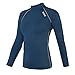 DRSKIN 1~3 Pack Compression Cool Dry Sports Top Shirt Baselayer Running Leggings Yoga Rashguard Men (SN021, L) Navy