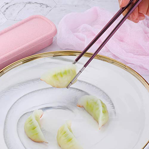 Do Buy 3 Piece Portable Flatware Set, Chopsticks, Fork and Spoon with Travel Case