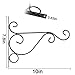 TIHOOD 4PCS Metal Plant Bracket Iron Wall Mount Lanterns Hangers for Hanging Bird Feeders, Lanterns, Wind Chimes, Planters, Outdoor Decoration Hooks
