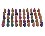 Leegoal(TM) Mixed Variety of Scents Bullet Sandalwood Indoor Aromatherapy Cones Backflow Incense (50pcs)