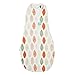 ergoPouch 1.0 Tog Swaddle and Sleep Bag, Blush Leaf, 3-12 Months