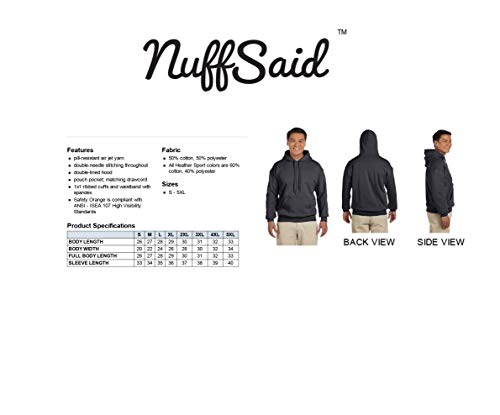 411%2BWK2LD5L NuffSaid NASA Meatball Logo Worm Hooded Sweatshirt Sweater Pullover - Unisex Hoodie - Image 4