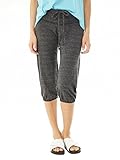 Alternative Womens Eco-Jersey Crop Pants Large Eco Black