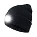 3-Pack Bulk LED Knit Beanie Stocking Caps/Camping Light/Flashlight - incl batteries - Perfect for skiing, running, hiking, camping, or around the house