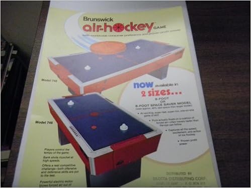 Vintage Air Hockey Game 8x10 Advertising Sheet Brunswick Amazon
