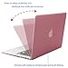 MOSISO Plastic Hard Shell Case Cover Compatible MacBook Air 13 Inch (Models: A1369 and A1466), Pink