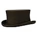 Men's Top Hat Wool Felt Hat - Brown
