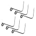 MonkeyJack Pack 6 Durable Strong Single Button Snap Clips 8mm - Kayak Paddle Spring Clip - Tent Pole - Awning Accessories