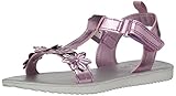 OshKosh B'Gosh Girls' Colette Flower T-Strap Sandal, Pink, 7 M US Toddler