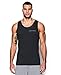Under Armour Men's Charged Cotton Tank, Black/Steel, X-Large