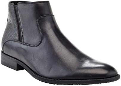 Franco Vanucci Formal Men's Zip up Ankle Chelsea Casual Lace up Dress Boots