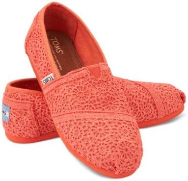 Amazon トムス Toms キッズ Youth Crochet Classics ユース スリッポン コーラル Coral Y2 5 21cm 並行輸入品 Toms トムズ スリッポン