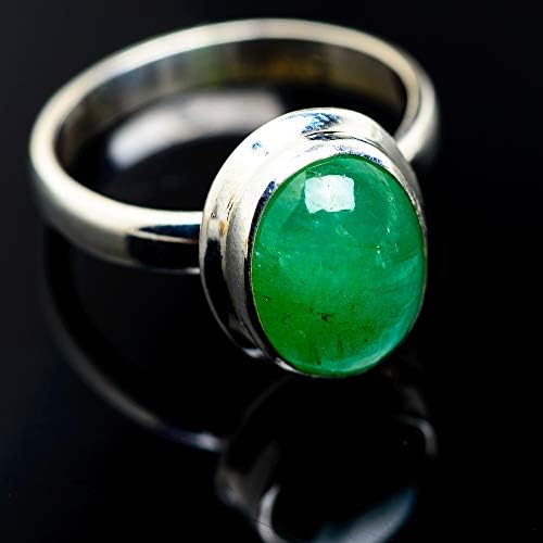 Ana Silver Co Emerald 925 Sterling Silver Ring Size 7.75 - Handmade Jewelry, Bohemian, Vintage RING974824