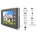 1byone Video Doorphone 2-Wires Video Intercom System 7-inch Color Monitor and HD Camera Video Doorbell with 49ft Cable, Surface Mounted Outdoor Doorbell