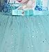 WNQY Toddler Cartoon Party Costume Little Girls Princess Gown Dress (Blue,110/3-4Y)