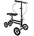 KneeRover Economy Knee Scooter Steerable Knee Walker Crutch Alternative with DUAL BRAKING SYSTEM in Matte Black primary