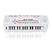 aPerfectLife Keyboard Piano Kids, 32 Keys Multifunction Electronic Kids Keyboard Piano Music Instrument for Toddler with Microphone (White)