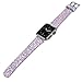 iitee Christmas Shiny Glitter Power PU Leather Bling Luxury iWatch Band Wristwatch Bracelet Strap Belt for Apple Watch (Cream, 42mm)