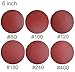 Sackorange 60 PCS 6-Inch NO-Hole PSA Aluminum Oxide Sanding Disc, Self Stick(10 Each of 80 100 120 180 240 400) primary