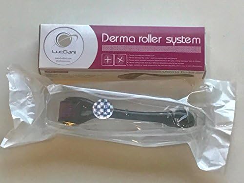 Derma Roller Skincare Roller Face Care Massage, Acne Scars Beauty Massage Tool for Face Skin (0.25mm) Titanium 540 Microneedle