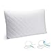 Bed pillow, beegod Soft Pillow for Sleeping, Hypoallergenic and Fluffy Down-Like Pillow with 100% Fine Fiber Filling, Dust and Mite Repellent, White (1Pack)
