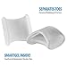 Natracure Advanced Gel Toe Separator (w/Toe Loop) - Spacer, Corrector, Straightener to Cushion and Align Bent, Crooked, Overlapping Toes - Corns, Pinky Tailor Bunions - (1104-M CAT 2PK) - Size: Small