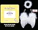 FashionWings (TM White Feather Angel Wings & Halo for Newborn 0-6 Mo Babies