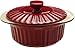 Good Cook 1.5 Quart Ceramic Covered Casserole, Red