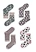 Dosoni Girl Novelty Cartoon Animal Lovely Cute socks 4 packs-Gift Idea (Cow/Gray)