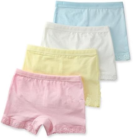 Big Baby Girls' Toddler Kid Cute 4 Packs Cotton Underwear Briefs Hipster Knickers
