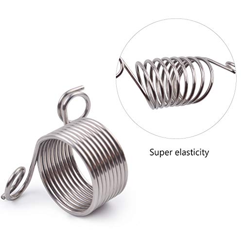Jdesun 8 Pack Stainless Steel Yarn Guide Finger Ring Holder Knitting Thimble for Crochet Knitting Crafts Accessories Tool,2 Sizes