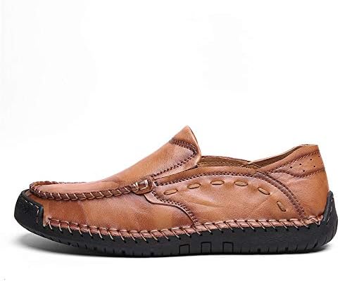 Men Shoes Leather Casual Shoes Mans Moccasins Breathable Slip on Driving Shoes