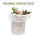 Second Nature Bags, Premium Certified Compostable Biodegradeable, 10 Litre, 100 Bags, Extra Thick Small Kitchen Food Scraps & Home Trash Bags