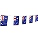 TSMD 100 Feet Australia Australian Flag 76Pcs Indoor/Outdoor National Country Flags,Party Decorations for Olympics,World Cup,Bar,Sports Event,International Festival(8.2