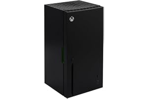 UKONIC Xbox Series X Replica Mini Fridge – Thermoelectric 4.5L Cooler for 8 Cans, AC/DC Powered Portable Beverage & Snack Storage, Gamer Room, Office, Car Essential