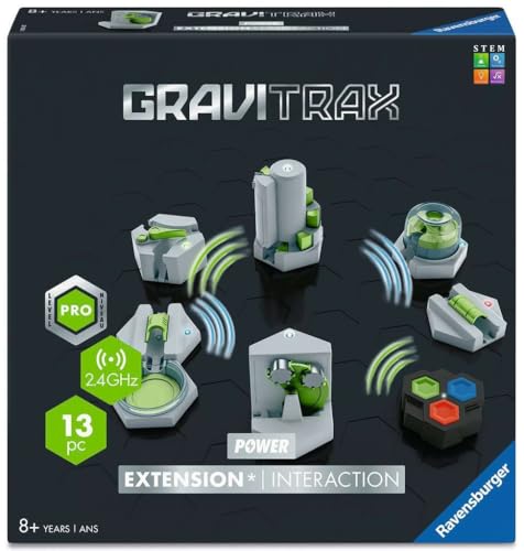 Ravensburger GraviTrax Power Erweiterung Interaction. Elektronisches Zubehör für Kugelbahnen für Kinder ab 8 Jahren. Kombinierbar mit Allen GraviTrax Produkten und -Linien