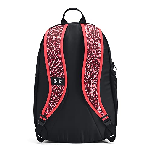 Under Armour Adult Hustle Sport Backpack , Black (007)/Metallic Silver