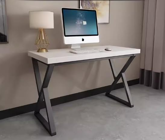 HEONITURE DESK LEGS 28″ TRIANGLE SHAPE TABLE LEGS IRON BENCH LEGS DINING TABLE LEGS INDUSTRIAL DINING TABLE, RUSTIC DECOR TABLE LEGS(28” HEIGHT 18” WIDE, SET OF 2)(B)