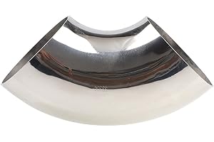 Stainless 3.5" 90° Mandrel Bend Elbow - 1D Tight Radius - 16GA/.065" Wall - SS304 Stainless Steel Exhaust Bend Pipe Exhaust Piping for Car Exhaust Pipe Elbow Modified, Stair Handrail, etc - ATOTL